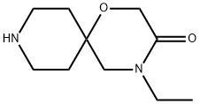 4-Ethyl-1-oxa-4,9-diaza-spiro[5.5]undecan-3-one 结构式