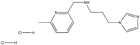 [3-(1H-imidazol-1-yl)propyl][(6-methylpyridin-2-yl)methyl]amine dihydrochloride 结构式