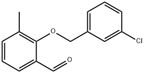 2-(3-Chloro-benzyloxy)-3-methyl-benzaldehyde 结构式