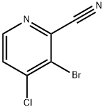 3-溴-4-氯-2-吡啶腈 结构式