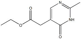 5-Pyrimidineaceticacid, 3,4-dihydro-2-methyl-4-oxo-, ethyl ester 结构式