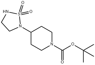 tert-butyl 4-(1,1-dioxido-1,2,5-thiadiazolidin-2-yl)piperidine-1-carboxylate 结构式