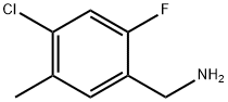 4-Chloro-2-fluoro-5-methylbenzylamine 结构式