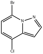 7-Bromo-4-chloropyrazolo[1,5-a]pyridine 结构式