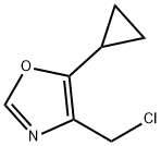 4-(氯甲基)-5-环丙基-1,3-噁唑 结构式