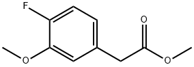 4-氟-3-甲氧基苯乙酸甲酯 结构式