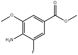4-氨基-3-氟-5-甲氧基苯甲酸甲酯 结构式