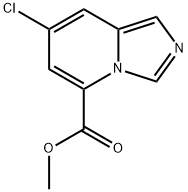 7-氯咪唑并[1,5-a]吡啶-5-羧酸甲酯 结构式