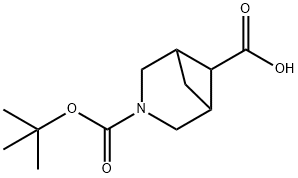 3-BOC-3-氮杂二环[3.1.1]庚烷-6-羧酸 结构式