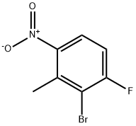 2-bromo-1-fluoro-3-methyl-4-nitrobenzene 结构式