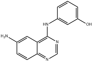 3-((6-AMINOQUINAZOLIN-4-YL)AMINO)PHENOL 结构式