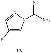 4-FLUORO-1H-PYRAZOLE-1-CARBOXIMIDAMIDE HCL 结构式