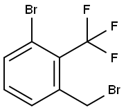 3-溴-2-(三氟甲基)溴苄 结构式