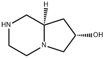 (7S,8aR)-octahydropyrrolo[1,2-a]piperazin-7-ol 结构式