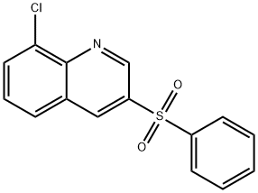 8-氯-3 -(苯磺酰基)喹啉 结构式