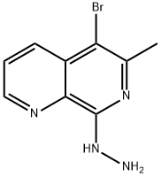 (5-bromo-6-methyl-1,7-naphthyridin-8-yl)hydrazine