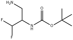 (3-氨基-1,1-二氟丙-2-基)氨基甲酸叔丁酯 结构式