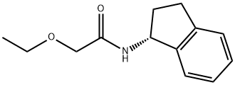 (R)-N-(2,3-二氢-1H-茚-1-基)-2-乙氧基乙酰胺 结构式