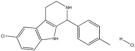 6-chloro-1-(4-methylphenyl)-2,3,4,9-tetrahydro-1H-pyrido[3,4-b]indole:hydrochloride 结构式