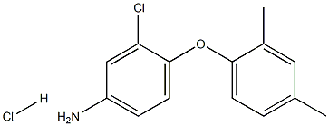 3-chloro-4-(2,4-dimethylphenoxy)aniline:hydrochloride 结构式