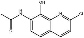 Acetamide, N-(2-chloro-8-hydroxy-7-quinolinyl)- 结构式