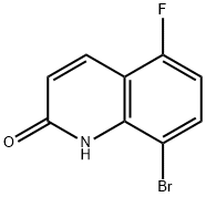 8-溴-5-氟喹啉-2(1H)-酮 结构式