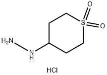 4-肼基-1Λ6-硫烷-1,1-二酮盐酸 结构式