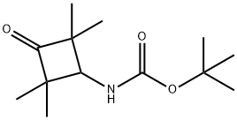 TERT-BUTYL 3-OXO-2,2,4,4-TETRAMETHYLCYCLOBUTYLCARBAMATE 结构式