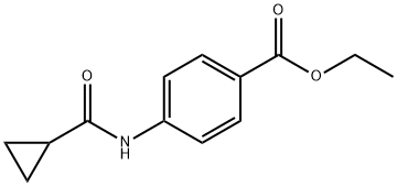 Benzoic acid,4-[(cyclopropylcarbonyl)amino]-, ethyl ester 结构式