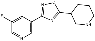 3-Fluoro-5-(5-piperidin-3-yl-[1,2,4]oxadiazol-3-yl)-pyridine