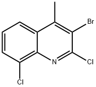 3-Bromo-2,8-dichloro-4-methyl-quinoline 结构式