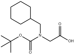 N-Boc-N-(cyclohexylmethyl)-glycine 结构式