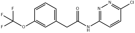 N-(6-氯哒嗪-3-基)-2-(3-(三氟甲氧基)苯基)乙酰胺 结构式