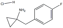 1-[(4-氟苯基)甲基]环丙烷-1-胺盐酸 结构式