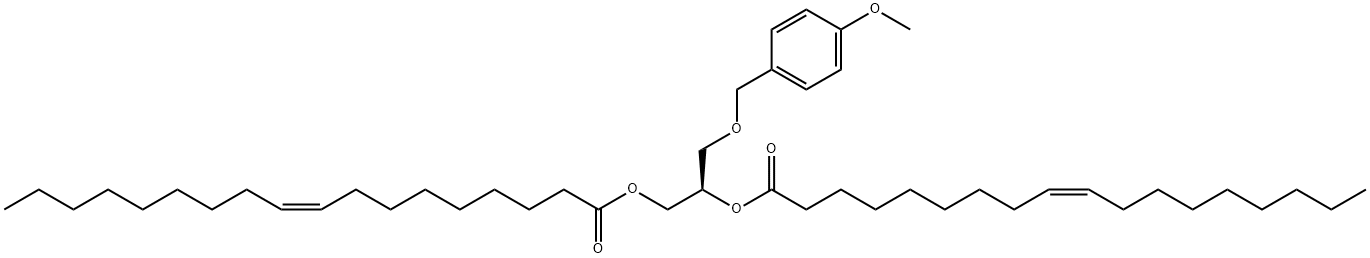 1,2-Dioleoyl-3-(4-methoxybenzyl)-sn-glycerol 结构式