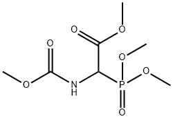 甲氧基甲酰基-Α-膦酰基甘氨酸三甲酯 结构式