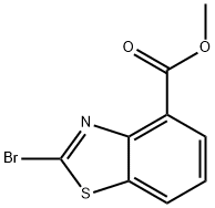 METHYL 2-BROMO-1,3-BENZOTHIAZOLE-4-CARBOXYLATE 结构式