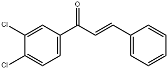 (2E)-1-(3,4-dichlorophenyl)-3-phenylprop-2-en-1-one 结构式