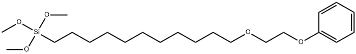 [2-[[11-(trimethoxysilyl)undecyl]oxy]ethoxy]-benzene 结构式