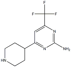 4-piperidin-4-yl-6-(trifluoromethyl)pyrimidin-2-amine 结构式