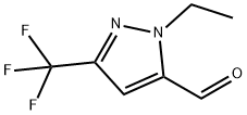 1-乙基-3-(三氟甲基)-1H-吡唑-5-甲醛 结构式