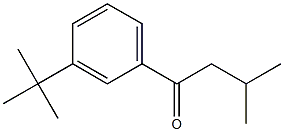 1-(3-tert-butylphenyl)-3-methylbutan-1-one 结构式
