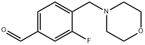 3-氟-4-(吗啉甲基)苯甲醛 结构式