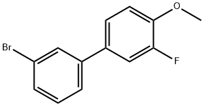 3-BROMO-3-FLUORO-4-METHOXY-1,1-BIPHENYL 结构式