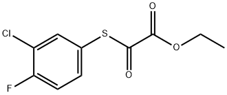 ETHYL 2-((3-CHLORO-4-FLUOROPHENYL)THIO)-2-OXOACETATE 结构式