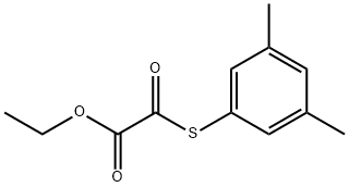 2-((3,5-二甲基苯基)硫代)-2-氧代乙酸乙酯 结构式