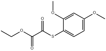 ETHYL 2-((2,4-DIMETHOXYPHENYL)THIO)-2-OXOACETATE 结构式