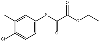 ETHYL 2-((4-CHLORO-3-METHYLPHENYL)THIO)-2-OXOACETATE 结构式