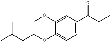1-(4-(ISOPENTYLOXY)-3-METHOXYPHENYL)PROPAN-1-ONE 结构式