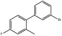 3'-溴-4-氟-2-甲基-1,1'-联苯 结构式